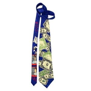 Vintage Nicole Miller 1992 Money Dollar Bill Tie